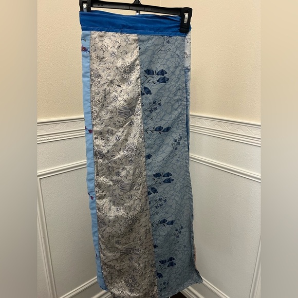 Boho Patchwork Reversible Wrap Skirt – 100% Rayon – Made in India - Picture 1 of 13